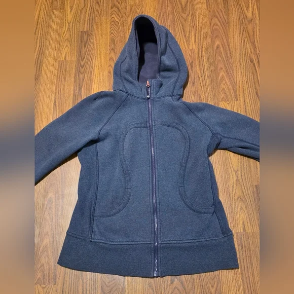 Lululemon Women’s Size 10 Scuba Full-Zip Hoodie Active Jacket Sweatshirt  D40 - Picture 2 of 10